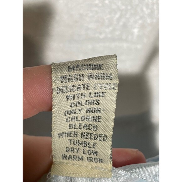 Vintage Lord & Taylor Blue Floral Chemise Slip Dress Plus 2X Romantic Grunge - Picture 12 of 12